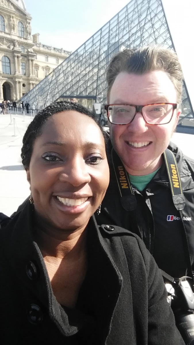 Selfie at the Louvres - Wendy & Matt Shearer