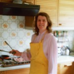 Lori Shearer with tongs